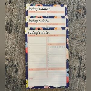 Floral Daily Planner Notepad